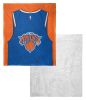 [Personalization Only] OFFICIAL NBA Jersey Silk Touch Sherpa Throw Blanket - Knicks