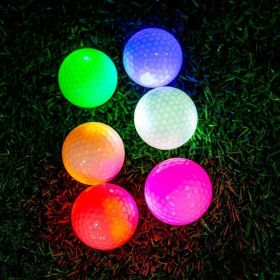 Waterproof Glow In Dark Golf Balls; Luminous Golf Balls; Creative Gift For Men Women Golf Lovers (Color: 6 Colors In One/6 Pack)