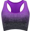 1pc/2pcs/3pcsMedium Support Two Tone Racer Back Sports Bra, Fitness Workout Running Yoga Bra